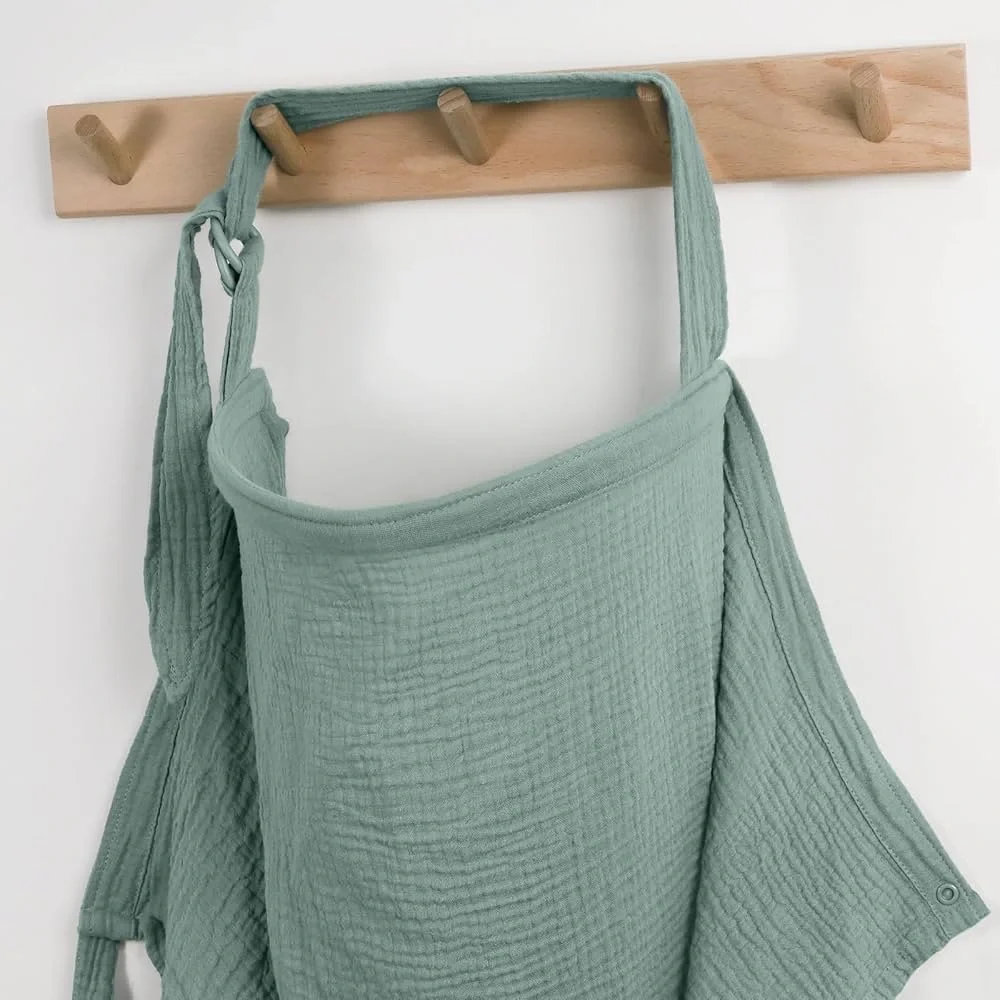 🛍️ 3/ $10!!! Roman Green Nursing Cover with Rigid Arch Neckline